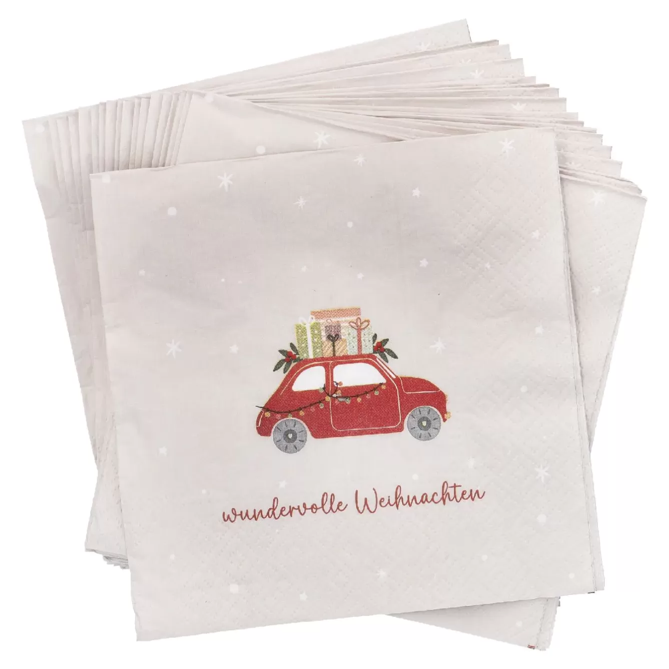 Weihnachtsdeko | Weihnachten>NANU-NANA Serviette Xmas-Motiv, Auto, 20 Stück