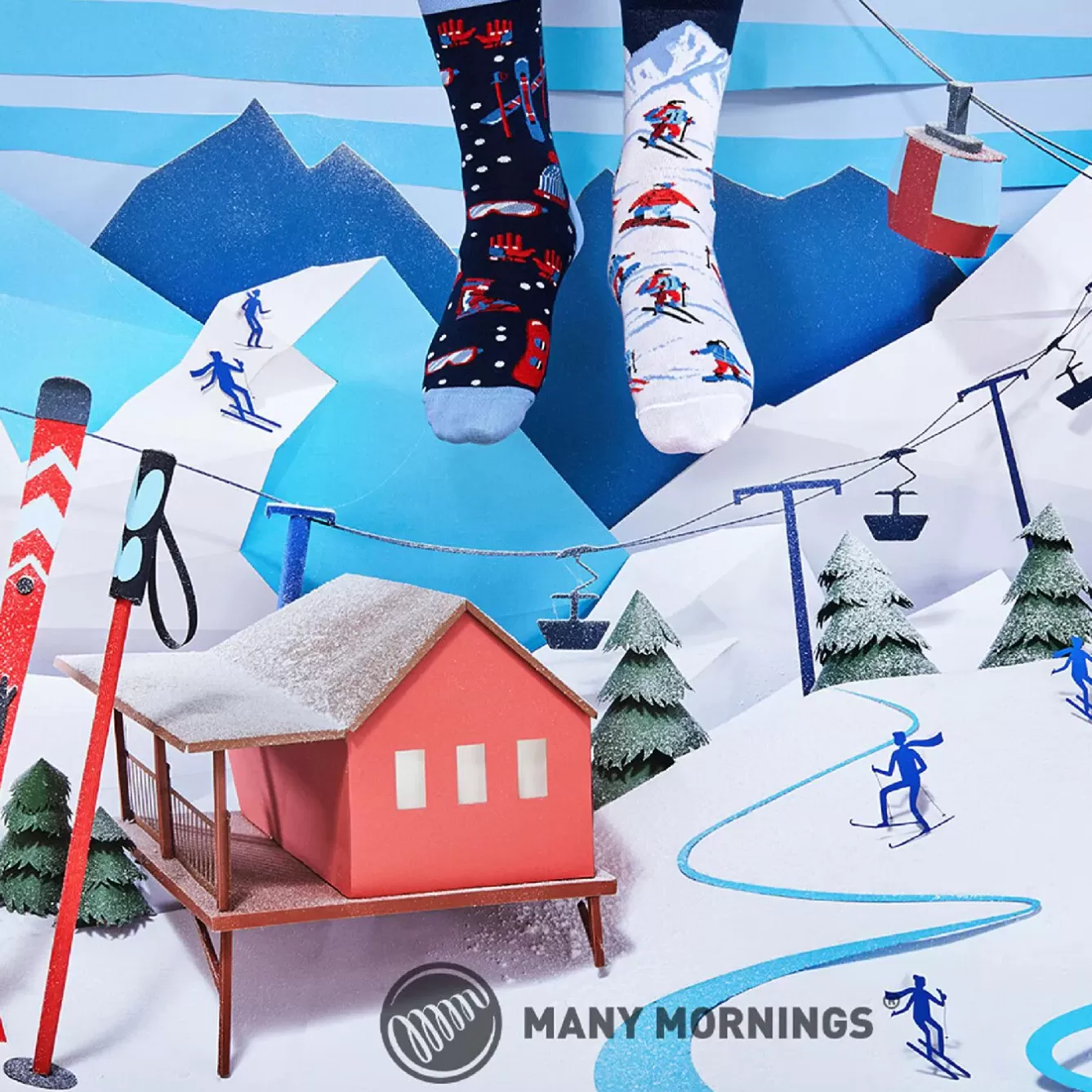 Geschenkideen | Fashion>NANU-NANA Socken Xmas, Alpine Ski, Gr. 35-38