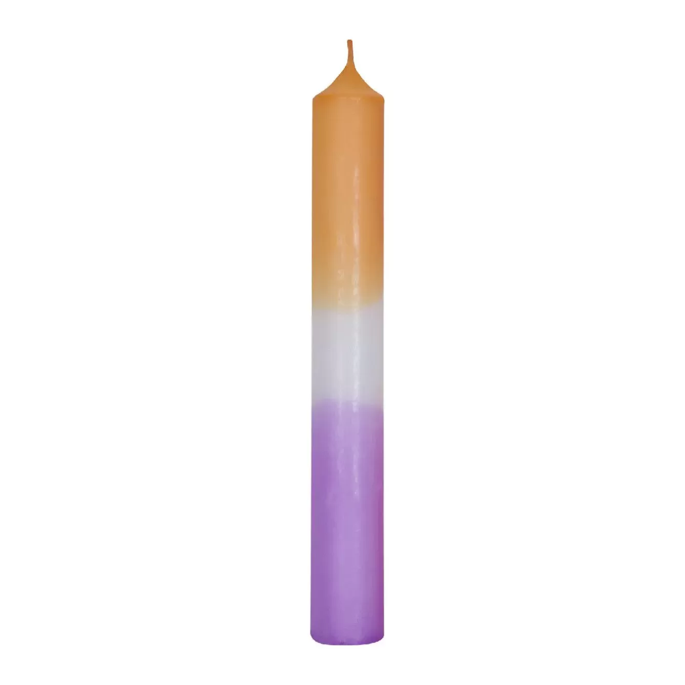 Kerzen & Kerzenständer | Weihnachtskerzen>NANU-NANA Stabkerze Dip-Dye, Mandarin/lavendel, 18 Cm