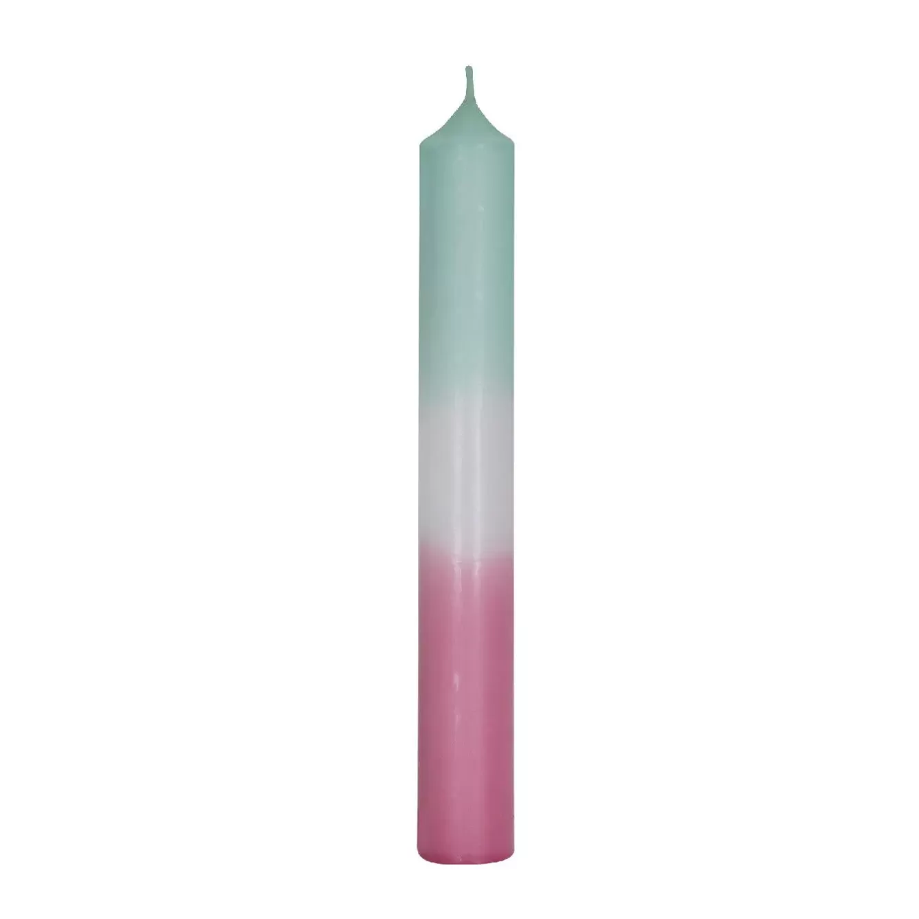 Kerzen & Kerzenständer | Adventskränze & Zubehör>NANU-NANA Stabkerze Dip-Dye, Mint/altrosa, 18 Cm