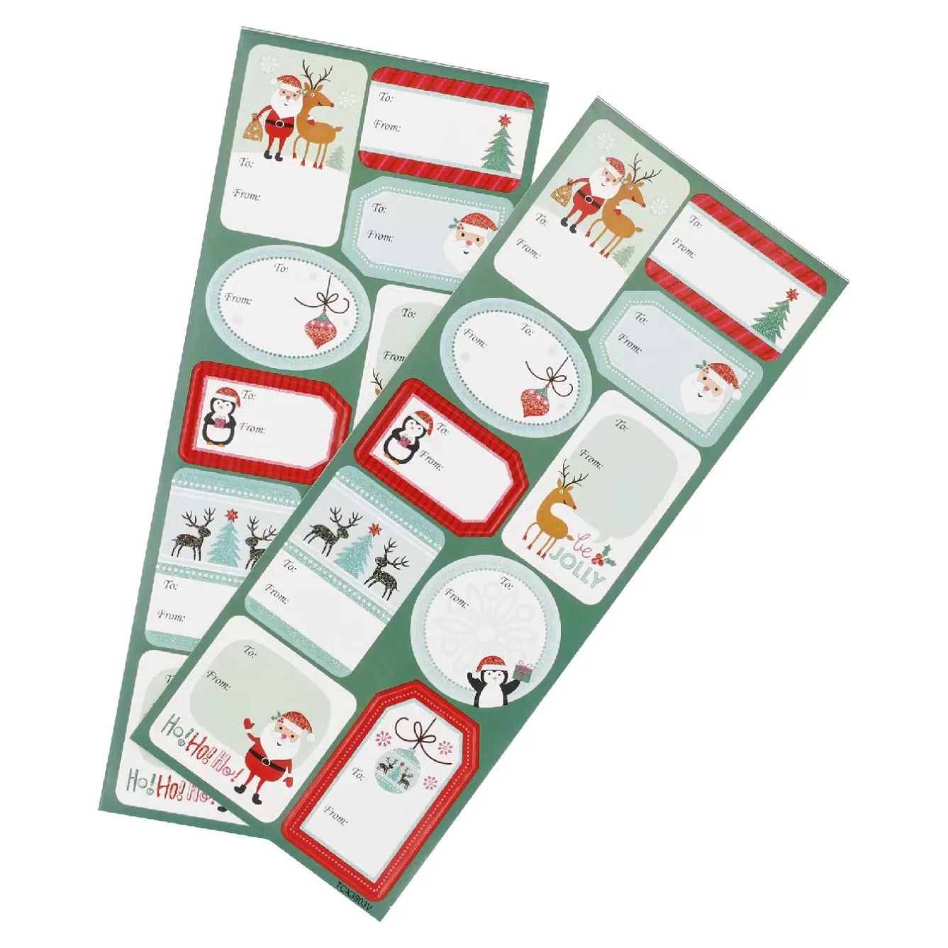 Adventskalender | Geschenkverpackungen>NANU-NANA Sticker-Set Xmas, Santa/grün