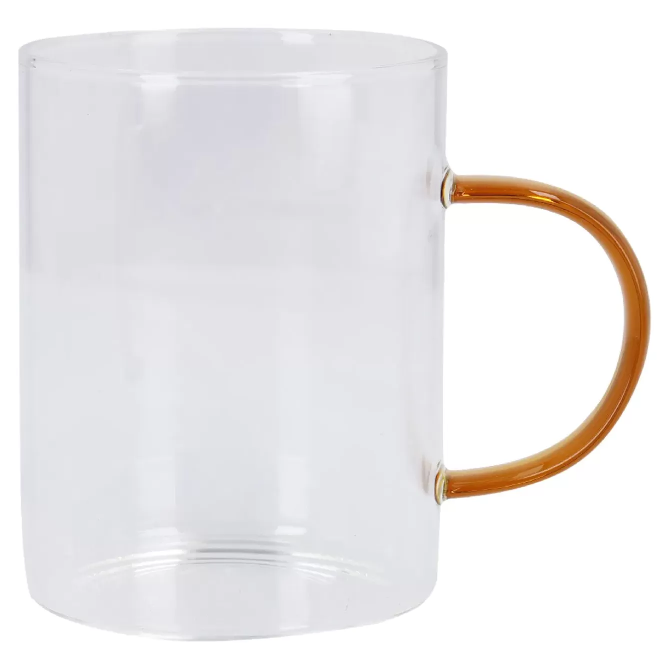 Küche>NANU-NANA Teeglas Boro, Farbhenkel/braun, 400 Ml