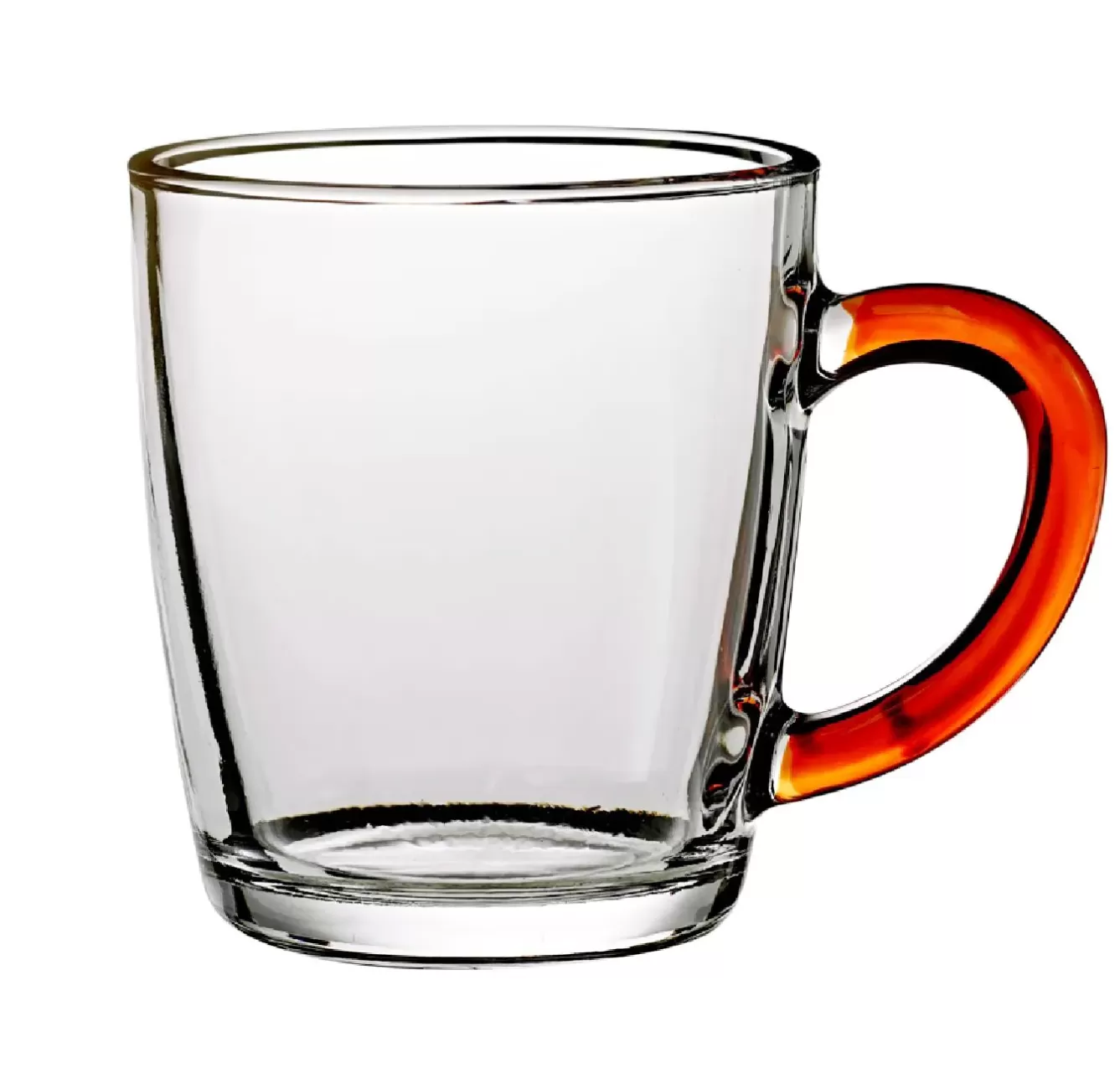 Küche>NANU-NANA Teeglas Mit Farbhenkel, Orange, 340 Ml