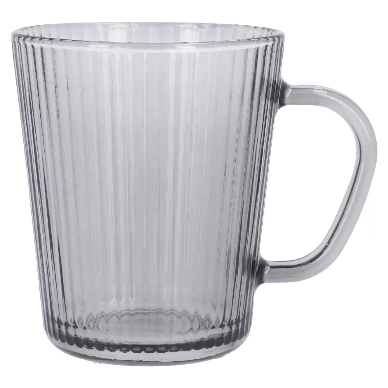 Küche>NANU-NANA Teeglas Rillen, Grau, 300 Ml