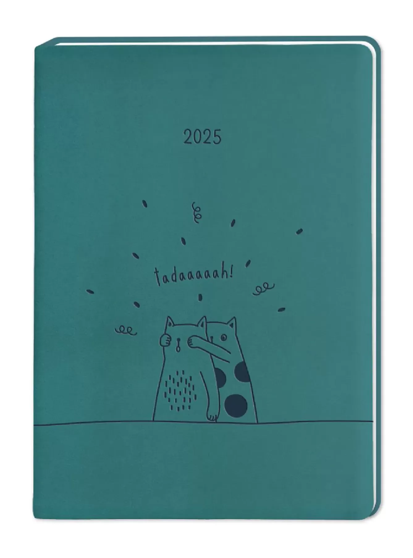 Kalender & Planer | Weihnachtsgeschenke>NANU-NANA Terminplaner Lederlook, 2025, Petrol