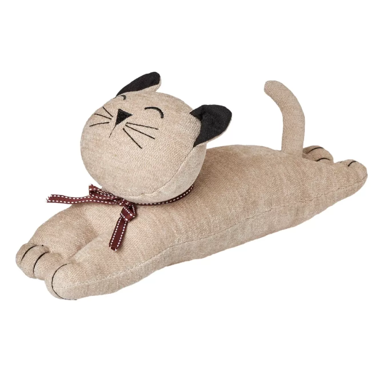 Deko-Objekte>NANU-NANA Türstopper Katze, Liegend/creme, 38 Cm