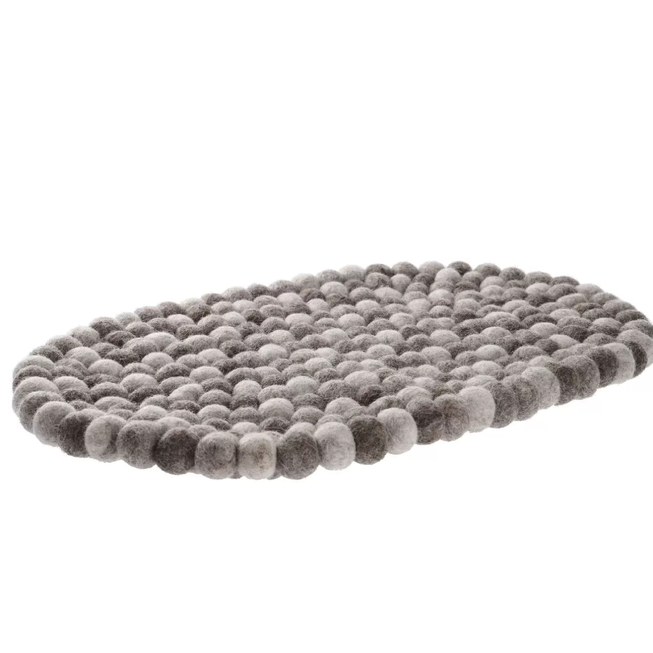 Küche | Tischdeko>NANU-NANA Untersetzer Filzkugeln, Oval/taupe, 40 Cm