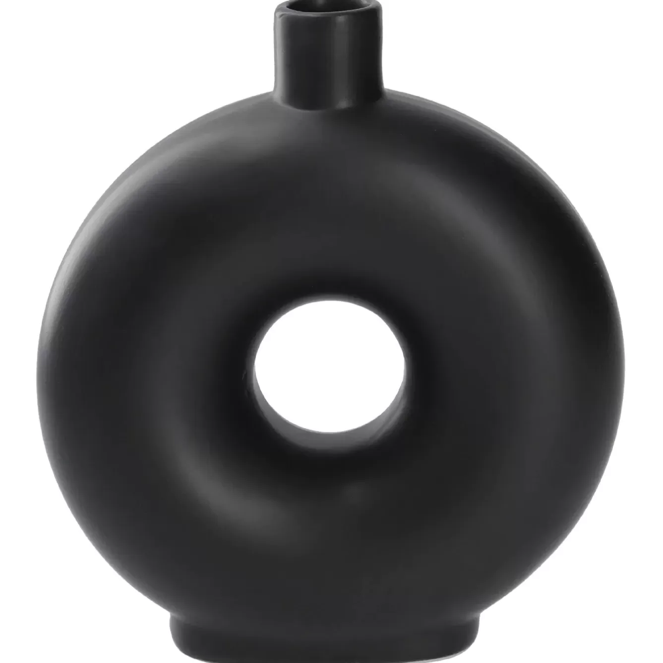 Vasen & Kunstblumen>NANU-NANA Vase Loch, Schwarz, 20 Cm