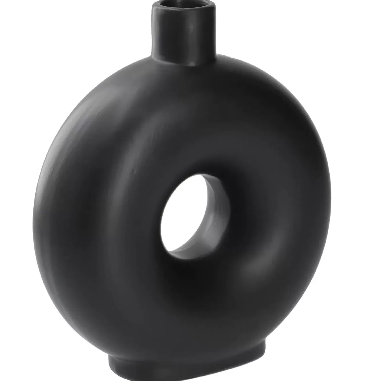 Vasen & Kunstblumen>NANU-NANA Vase Loch, Schwarz, 20 Cm