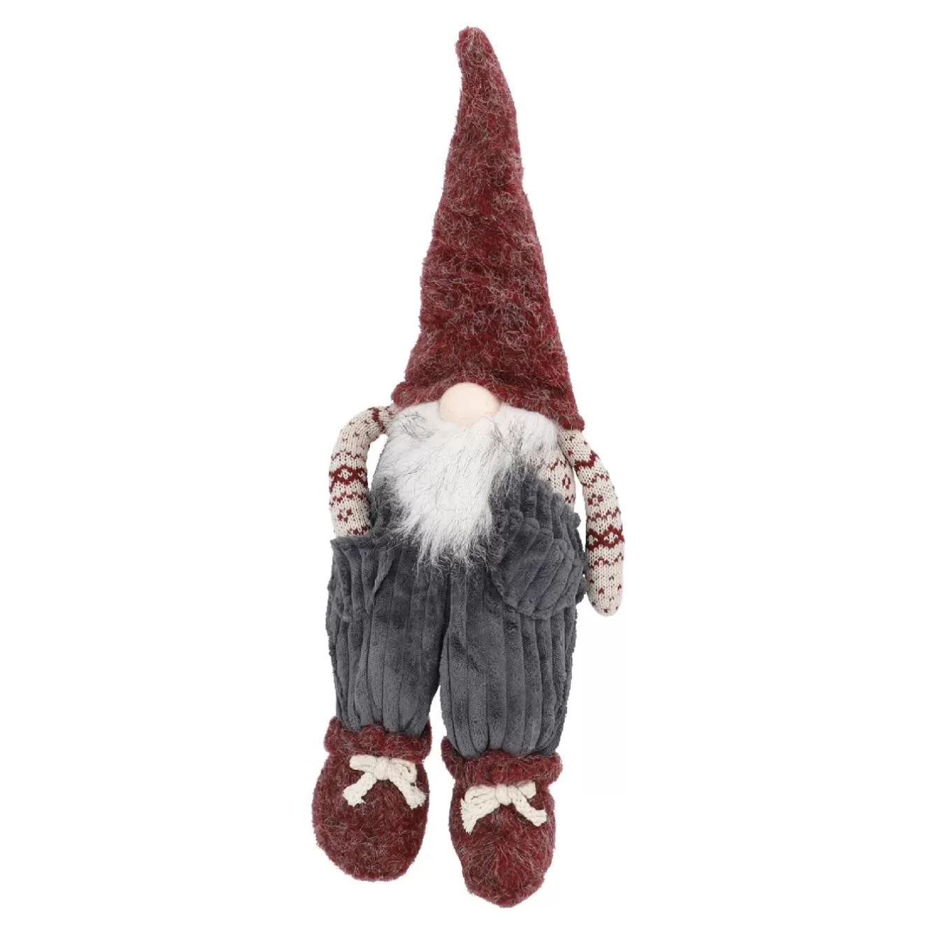 Geschenkverpackungen | Weihnachtsdeko>NANU-NANA Wichtel Hosentaschen/Schleife, Rot, 38 Cm